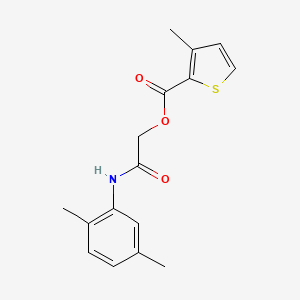 2-((2,5-Dimethylphenyl)amino)-2-oxoethyl 3-methylthiophene-2-carboxylate