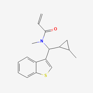N-[1-Benzothiophen-3-yl-(2-methylcyclopropyl)methyl]-N-methylprop-2-enamide