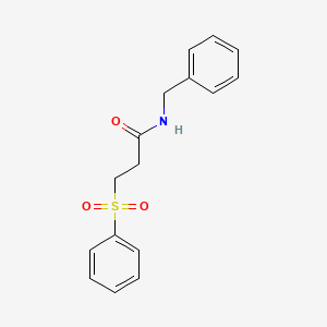 3-(benzenesulfonyl)-N-benzylpropanamide