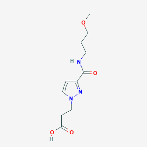 3-{3-[(3-methoxypropyl)carbamoyl]-1H-pyrazol-1-yl}propanoic acid