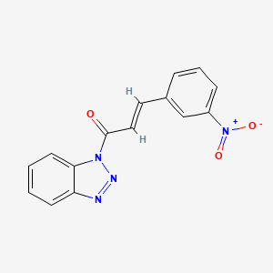 (E)-1-(benzotriazol-1-yl)-3-(3-nitrophenyl)prop-2-en-1-one