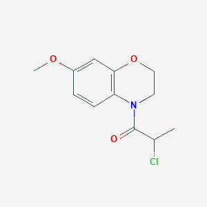 2-Chloro-1-(7-methoxy-2,3-dihydro-1,4-benzoxazin-4-yl)propan-1-one