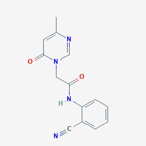 N-(2-cyanophenyl)-2-(4-methyl-6-oxopyrimidin-1(6H)-yl)acetamide
