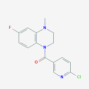 (6-Chloropyridin-3-yl)-(6-fluoro-4-methyl-2,3-dihydroquinoxalin-1-yl)methanone
