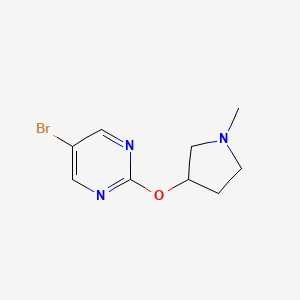 5-Bromo-2-[(1-methylpyrrolidin-3-yl)oxy]pyrimidine
