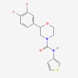 2-(3,4-difluorophenyl)-N-(thiophen-3-yl)morpholine-4-carboxamide