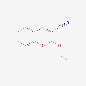 molecular formula C12H11NO2 B027471 2-ethoxy-2H-chromene-3-carbonitrile CAS No. 108135-60-0