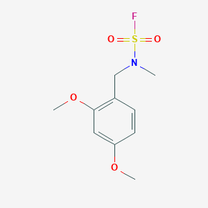 molecular formula C10H14FNO4S B2747131 N-[(2,4-Dimethoxyphenyl)methyl]-N-methylsulfamoyl fluoride CAS No. 2411294-04-5