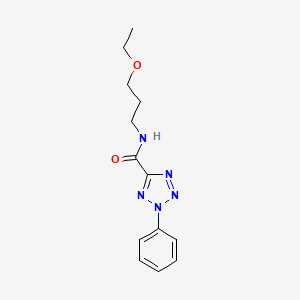 molecular formula C13H17N5O2 B2747135 N-(3-ethoxypropyl)-2-phenyl-2H-tetrazole-5-carboxamide CAS No. 1396684-66-4