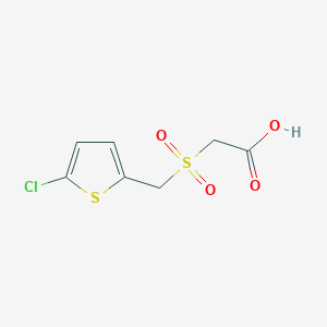 B2747192 2-[(5-Chlorothiophen-2-yl)methanesulfonyl]acetic acid CAS No. 851175-94-5