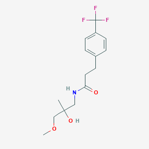 molecular formula C15H20F3NO3 B2747253 N-(2-hydroxy-3-methoxy-2-methylpropyl)-3-[4-(trifluoromethyl)phenyl]propanamide CAS No. 1788542-44-8