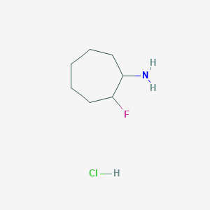 B2747313 2-Fluorocycloheptan-1-amine;hydrochloride CAS No. 1784399-99-0