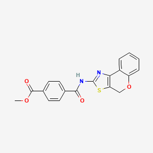 molecular formula C19H14N2O4S B2747411 methyl 4-((4H-chromeno[4,3-d]thiazol-2-yl)carbamoyl)benzoate CAS No. 681163-86-0