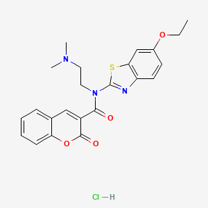 N-(2-(dimethylamino)ethyl)-N-(6-ethoxybenzo[d]thiazol-2-yl)-2-oxo-2H-chromene-3-carboxamide hydrochloride