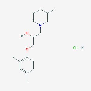 1-(2,4-Dimethylphenoxy)-3-(3-methylpiperidin-1-yl)propan-2-ol hydrochloride
