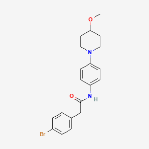 2-(4-bromophenyl)-N-(4-(4-methoxypiperidin-1-yl)phenyl)acetamide