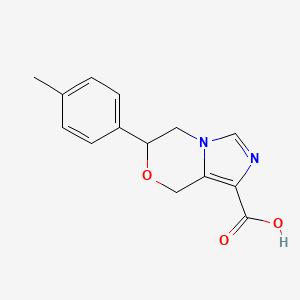 6-(4-Methylphenyl)-6,8-dihydro-5H-imidazo[5,1-c][1,4]oxazine-1-carboxylic acid