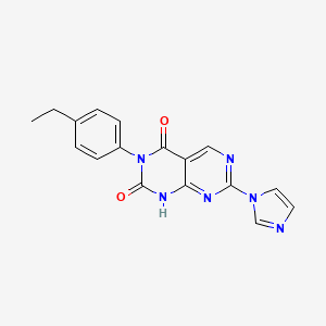 3-(4-ethylphenyl)-7-(1H-imidazol-1-yl)pyrimido[4,5-d]pyrimidine-2,4(1H,3H)-dione