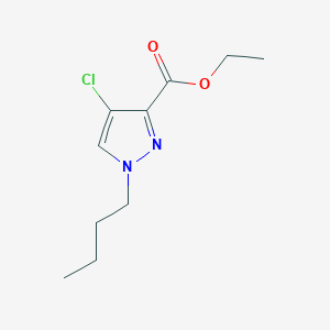 molecular formula C10H15ClN2O2 B2747437 ethyl 1-butyl-4-chloro-1H-pyrazole-3-carboxylate CAS No. 1855951-50-6
