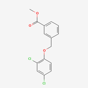 molecular formula C15H12Cl2O3 B2747578 Methyl 3-[(2,4-dichlorophenoxy)methyl]benzoate CAS No. 497864-07-0