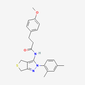 molecular formula C23H25N3O2S B2747620 N-[2-(2,4-dimethylphenyl)-2H,4H,6H-thieno[3,4-c]pyrazol-3-yl]-3-(4-methoxyphenyl)propanamide CAS No. 887224-04-6