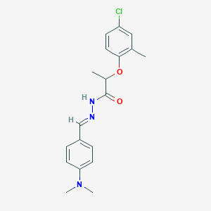 2-(4-chloro-2-methylphenoxy)-N'-{(E)-[4-(dimethylamino)phenyl]methylidene}propanehydrazide