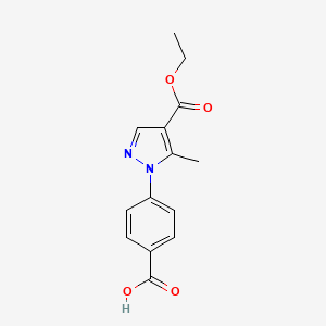 4-[4-(ethoxycarbonyl)-5-methyl-1H-pyrazol-1-yl]benzoic acid