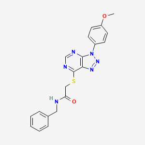 N-benzyl-2-[3-(4-methoxyphenyl)triazolo[4,5-d]pyrimidin-7-yl]sulfanylacetamide