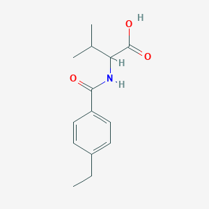 2-[(4-Ethylbenzoyl)amino]-3-methylbutanoic acid
