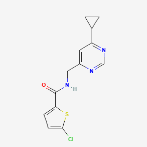 5-chloro-N-((6-cyclopropylpyrimidin-4-yl)methyl)thiophene-2-carboxamide