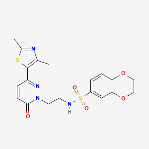 N-(2-(3-(2,4-dimethylthiazol-5-yl)-6-oxopyridazin-1(6H)-yl)ethyl)-2,3-dihydrobenzo[b][1,4]dioxine-6-sulfonamide