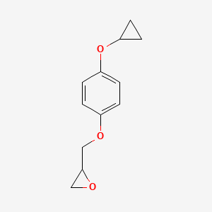 molecular formula C12H14O3 B2747787 2-[(4-cyclopropoxyphenoxy)methyl]oxirane CAS No. 2408963-44-8