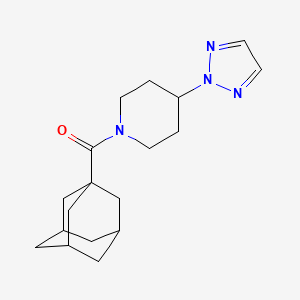 molecular formula C18H26N4O B2747788 1-(adamantane-1-carbonyl)-4-(2H-1,2,3-triazol-2-yl)piperidine CAS No. 2198055-53-5