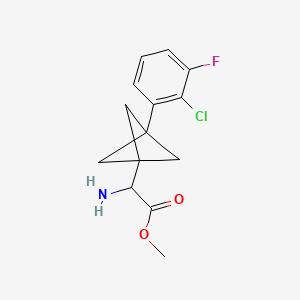 Methyl 2-amino-2-[3-(2-chloro-3-fluorophenyl)-1-bicyclo[1.1.1]pentanyl]acetate