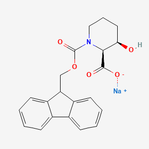Sodium;(2S,3R)-1-(9H-fluoren-9-ylmethoxycarbonyl)-3-hydroxypiperidine-2-carboxylate
