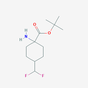 Tert-butyl 1-amino-4-(difluoromethyl)cyclohexane-1-carboxylate