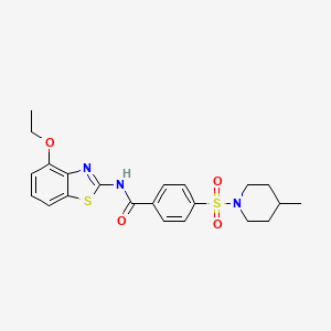 N-(4-ethoxybenzo[d]thiazol-2-yl)-4-((4-methylpiperidin-1-yl)sulfonyl)benzamide