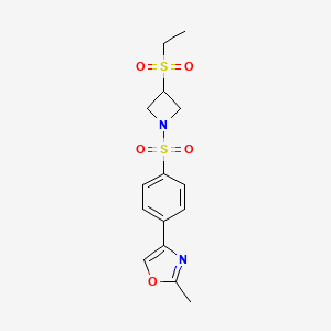4-(4-((3-(Ethylsulfonyl)azetidin-1-yl)sulfonyl)phenyl)-2-methyloxazole