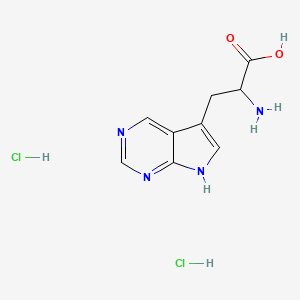 2-amino-3-{7H-pyrrolo[2,3-d]pyrimidin-5-yl}propanoic acid dihydrochloride