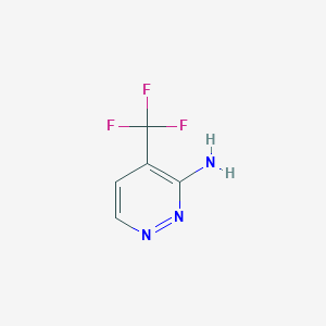 molecular formula C5H4F3N3 B2747866 4-(Trifluoromethyl)pyridazin-3-amine CAS No. 1167417-13-1