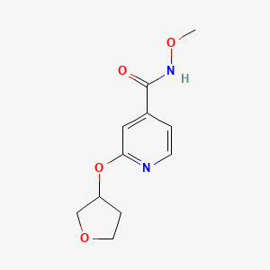 molecular formula C11H14N2O4 B2747869 N-methoxy-2-(oxolan-3-yloxy)pyridine-4-carboxamide CAS No. 1903794-27-3