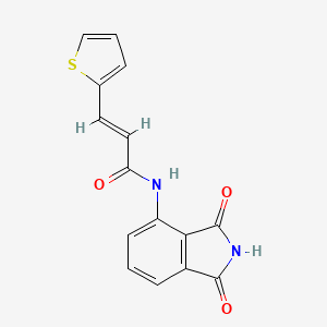 (E)-N-(1,3-dioxoisoindolin-4-yl)-3-(thiophen-2-yl)acrylamide
