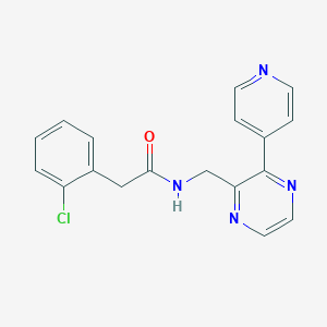 2-(2-chlorophenyl)-N-{[3-(pyridin-4-yl)pyrazin-2-yl]methyl}acetamide