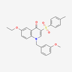 molecular formula C26H25NO5S B2747898 6-ethoxy-1-(3-methoxybenzyl)-3-tosylquinolin-4(1H)-one CAS No. 902618-11-5