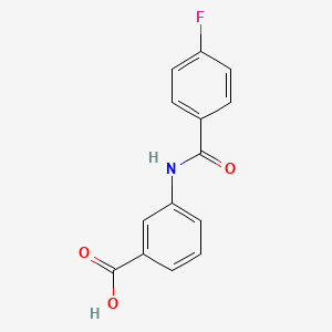 molecular formula C14H10FNO3 B2747900 3-(4-Fluorobenzamido)benzoic acid CAS No. 331973-10-5