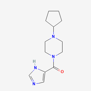 (4-cyclopentylpiperazin-1-yl)(1H-imidazol-4-yl)methanone