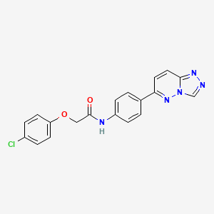 2-(4-chlorophenoxy)-N-[4-([1,2,4]triazolo[4,3-b]pyridazin-6-yl)phenyl]acetamide