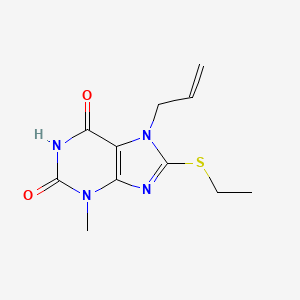 8-Ethylsulfanyl-3-methyl-7-prop-2-enylpurine-2,6-dione