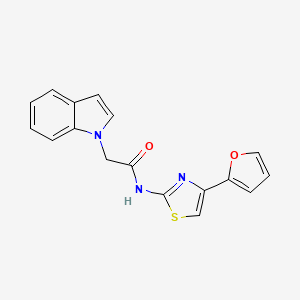 N-(4-(furan-2-yl)thiazol-2-yl)-2-(1H-indol-1-yl)acetamide