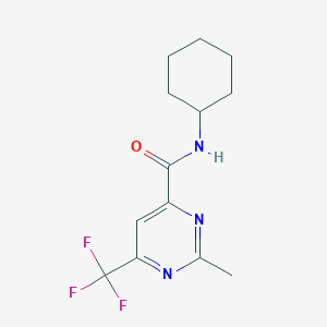 N-Cyclohexyl-2-methyl-6-(trifluoromethyl)pyrimidine-4-carboxamide
